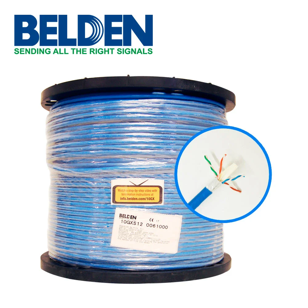 CABLE UTP CAT6+ BELDEN 2412 006A1000 FORRO PVC AZUL