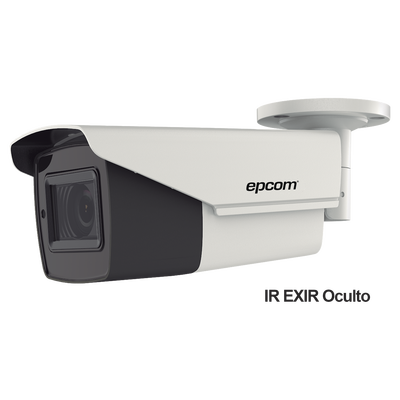 Bullet TURBOHD 1080p / Lente Mot. 5 a 50 mm / CLIMAS EXTREMOS / 110 mts IR EXIR / Exterior IP66 / WDR Real 120 dB / 12 VCD / 24 VCA