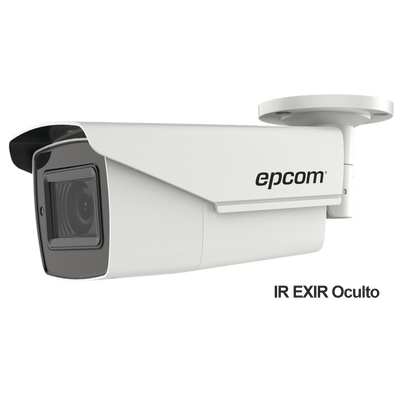 BALA TURBOHD 5 MEGAPIXEL / LENTE MOT. 2.7 A 13.5 MM / 40 MTS IR EXIR / DWDR / 4 TECNOLOGÍAS (TVI / AHD / CVI / CVBS) / EXTERIOR IP67