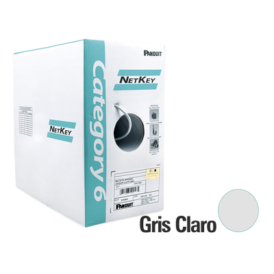 CABLE UTP / CAT 6 / 305 METROS / 24 AWG / GRIS