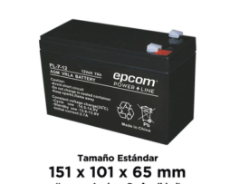 BATERÍA AGM / VRLA / 12 VCD / 7 AH / TAMAÑO ESTANDAR ( 151 X 101 X 65 MM)