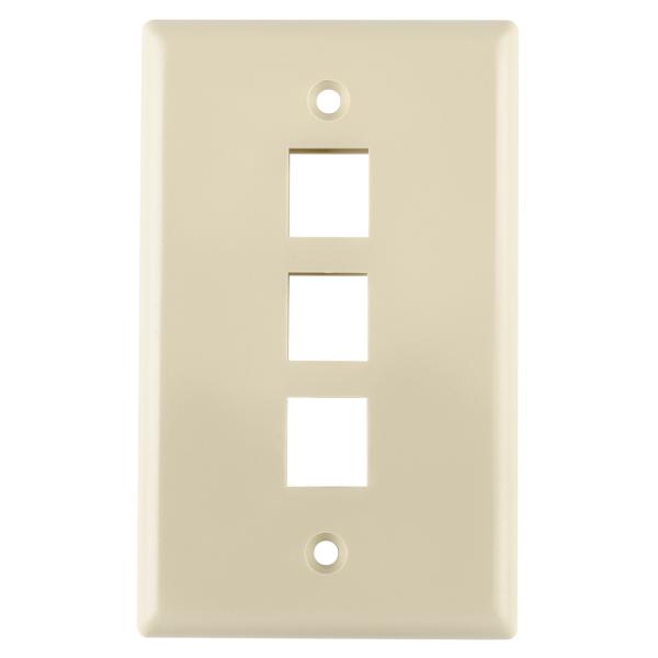 PLACA 3 VENTANAS / MARFIL