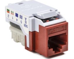 JACK CAT.6 / ROJO / HELLERMANNTYTON