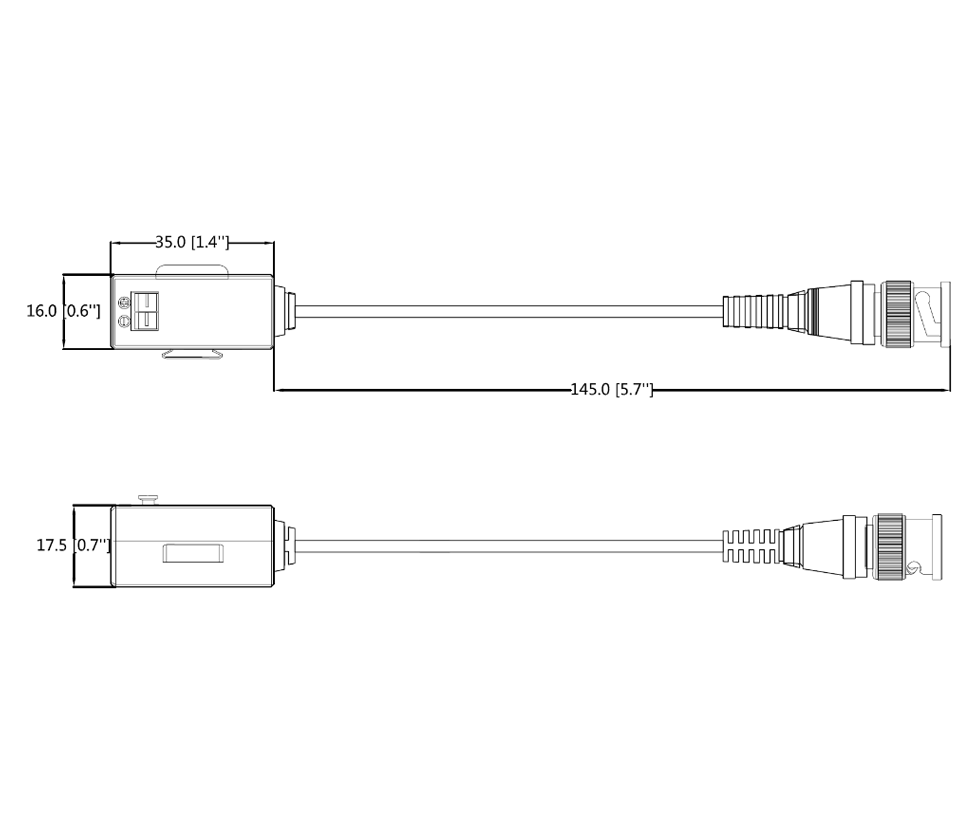 PAR DE TRANSCEPTORES PASIVOS HDCVI/ 1080P A 250 MTS/ 720P A 400 MTS/ SOPORTA AHD/ TVI/ CBVS/ - Imagen 2