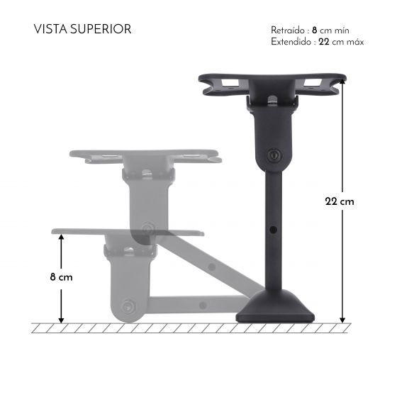 SOPORTE PARA PANTALLAS DE 13" A 27", CON BRAZO ARTICULADO - Imagen 2