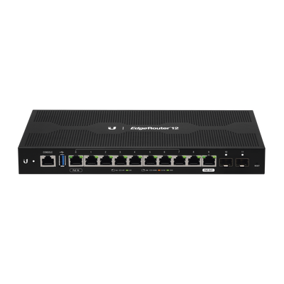 EdgeRouter 12, con 10 puertos 10/100/1000 Mbps + 2 puertos SFP, con funciones avanzadas de ruteo - Imagen 2